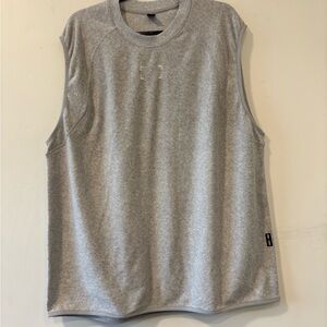 ASRV DSG-1092 Towel Terry Cutoff Oversized Tank Top Heather Grey - Large